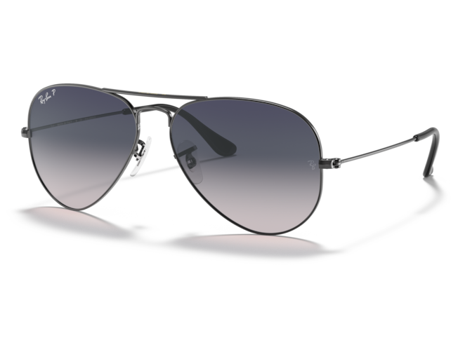 P&auml;ikeseprillid Ray-Ban Aviator Large Metal Gunmetal Blue/Grey M