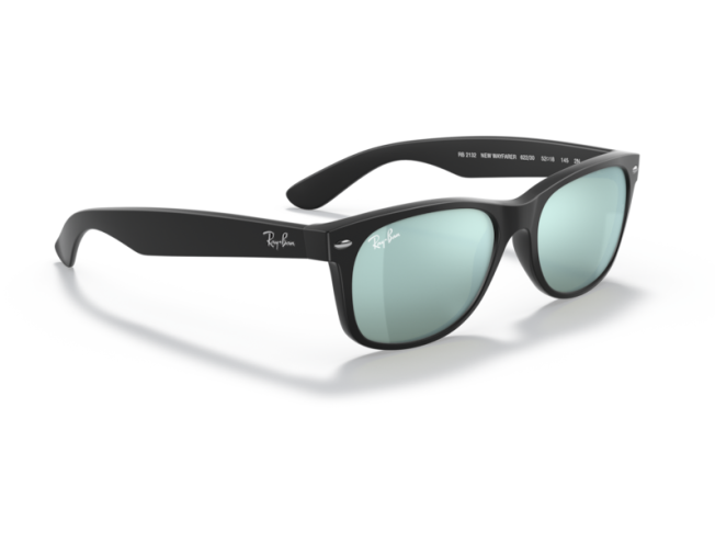 P&auml;ikeseprillid Ray-Ban New Wayfarer Black Silver Flash M