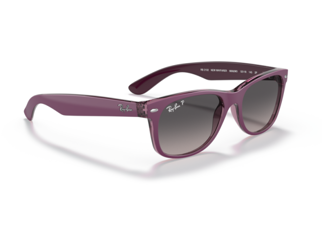 P&auml;ikeseprillid Ray-Ban New Wayfarer Violet on Transparent Violet Grey M
