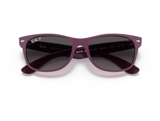 P&auml;ikeseprillid Ray-Ban New Wayfarer Violet on Transparent Violet Grey M