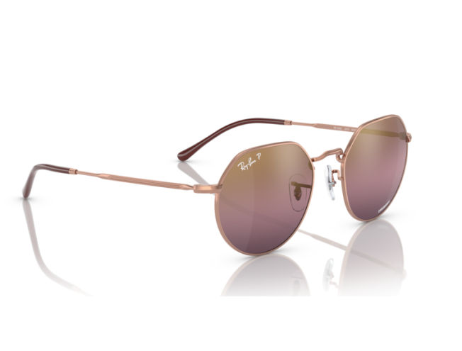 P&auml;ikeseprillid Ray-Ban Jack Rose Gold Gold/Red L