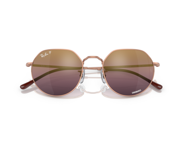 P&auml;ikeseprillid Ray-Ban Jack Rose Gold Gold/Red L