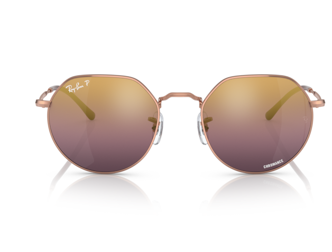 P&auml;ikeseprillid Ray-Ban Jack Rose Gold Gold/Red L