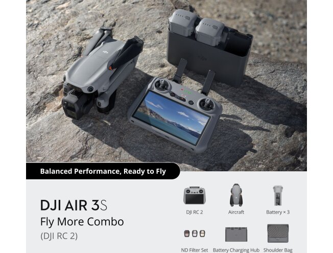 Droon DJI Air 3S Fly More Combo (DJI RC 2)