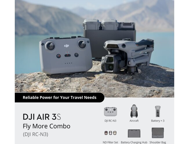 Droon DJI Air 3S Fly More Combo (DJI RC-N3)