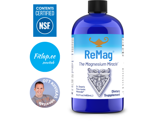 ReMag Liquid Magnesium (toidulisand magneesiumiga) 480ml