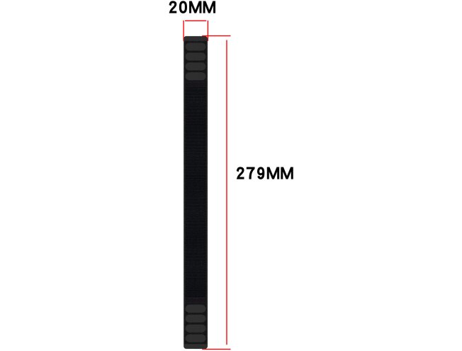 Nailonrihmad fenix seeriale 20mm - nailon, must