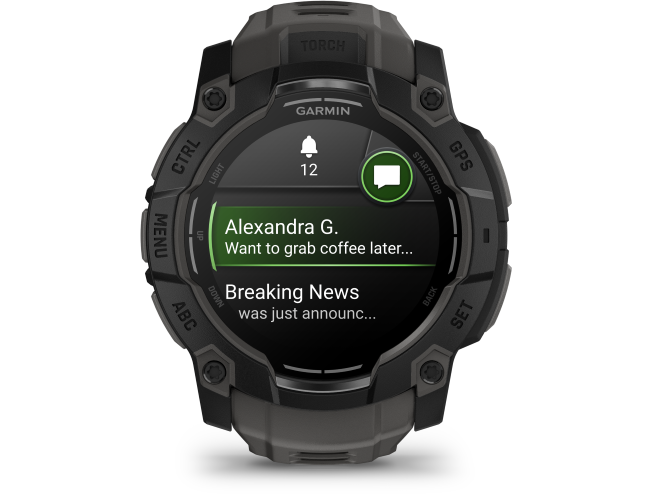 Seikluskell Garmin Instinct 3 50mm AMOLED Must