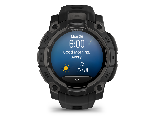 Seikluskell Garmin Instinct 3 45mm AMOLED Must