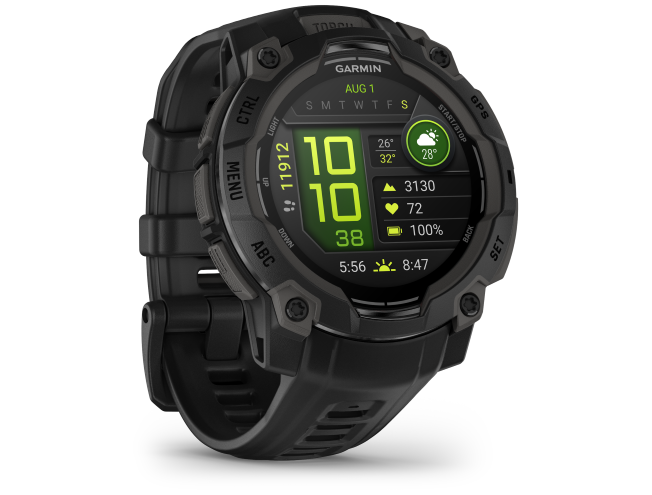 Seikluskell Garmin Instinct 3 45mm AMOLED Must