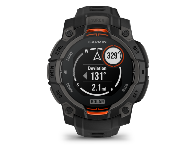 Seikluskell Garmin Instinct 3 45mm Solar Must