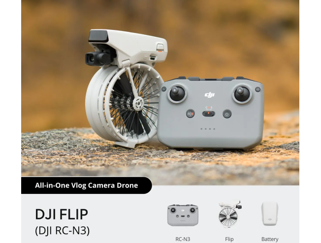 Droon DJI Flip DJI RC-N3 puldiga