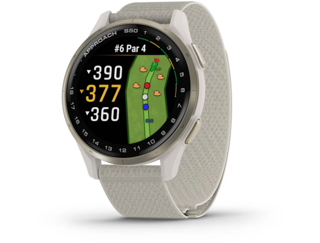 Golfikell Garmin Approach S50 Cream Gold/Ivory