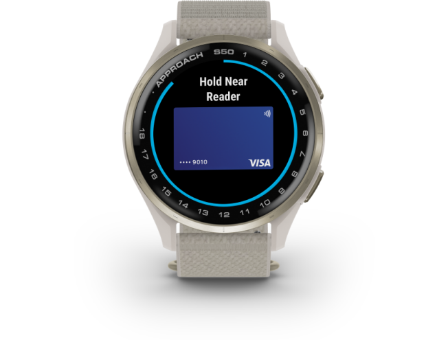 Golfikell Garmin Approach S50 Cream Gold/Ivory