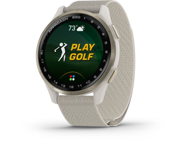 Golfikell Garmin Approach S50 Cream Gold/Ivory