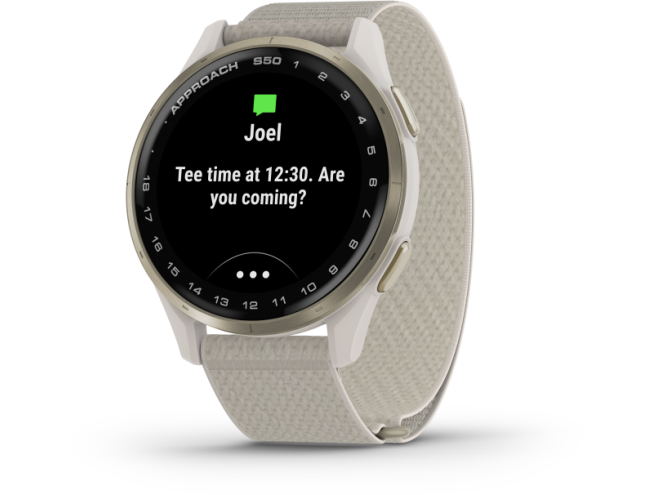 Golfikell Garmin Approach S50 Cream Gold/Ivory