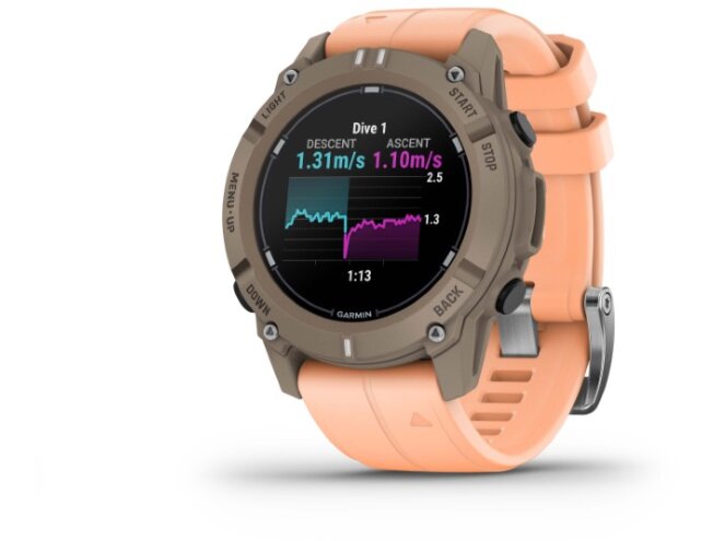 Sukeldumiskell Garmin Descent G2 Paloma Shell Pink