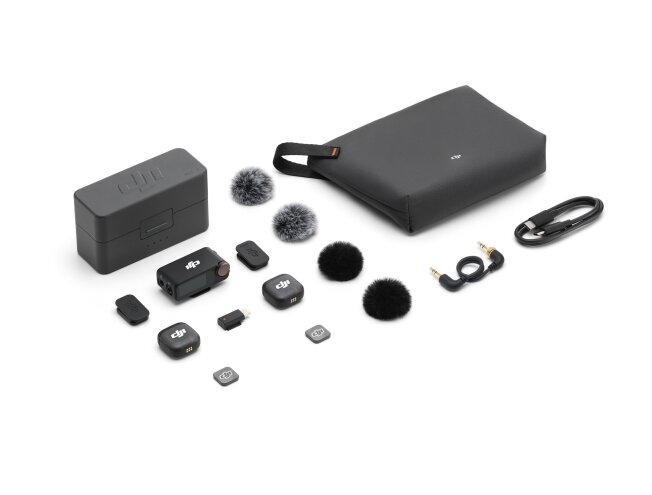 Mikrofon DJI Mic 3 2TX+ 1RX+ Laadimiskarp