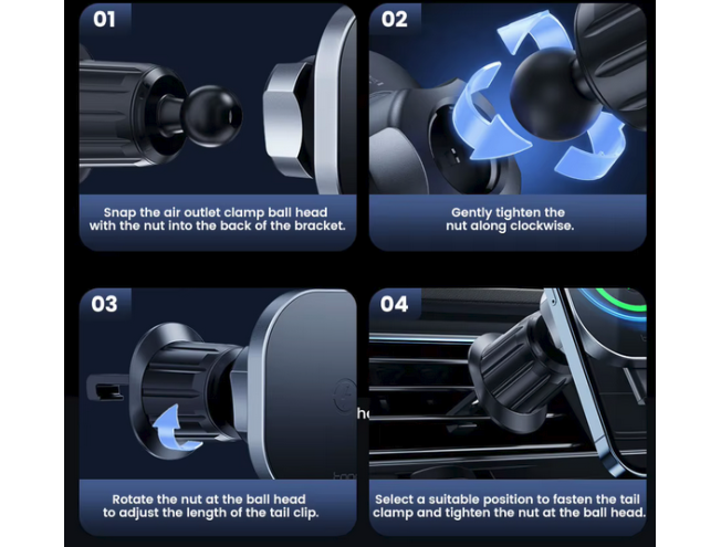MagSafe autolaadija 15W &ndash; juhtmevaba laadija ja telefonihoidik autosse