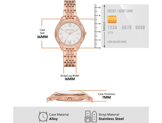Naiste k&auml;ekell MICHAEL KORS PINK WATCH (MK7076)
