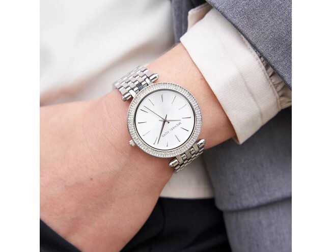 Naiste k&auml;ekell MICHAEL KORS SILVER WATCH (MK3190)