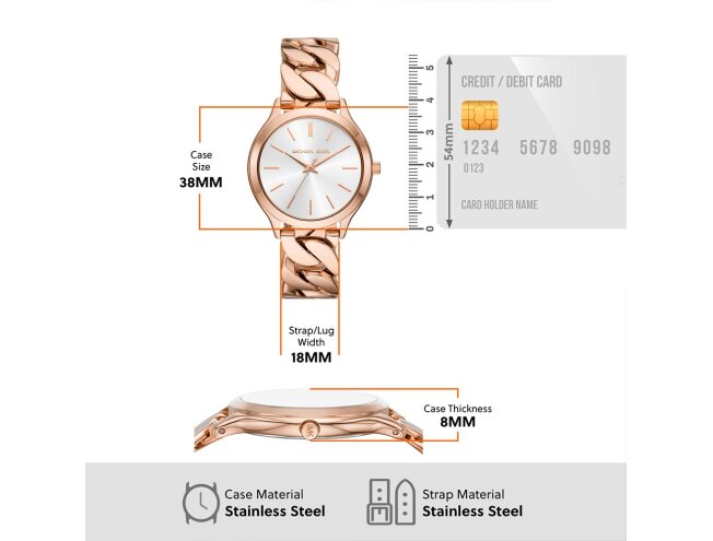 Naiste k&auml;ekell MICHAEL KORS PINK WATCH (MK7473)