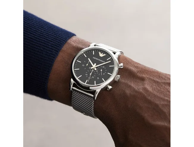 Meeste k&auml;ekell ARMANI SILVER WATCH (AR11429)