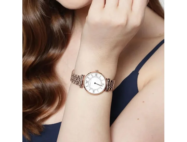 Naiste k&auml;ekell ARMANI ROSE GOLD WATCH (AR1909)