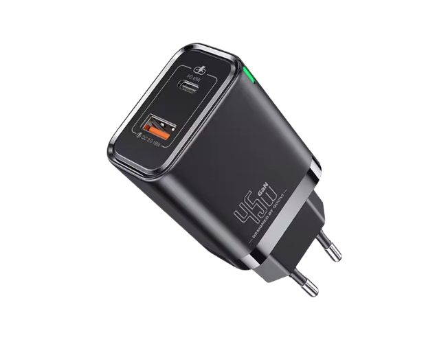 Seinalaadija USB-C ja USB-A pesadega 45W