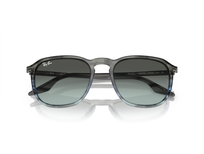 P&auml;ikeseprillid Ray-Ban 0RB2203 Striped Grey & Blue Blue/Black M