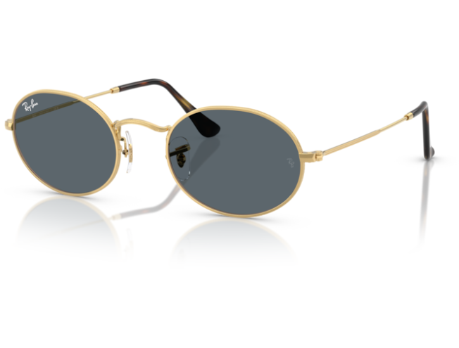 P&auml;ikeseprillid Ray-Ban Oval Arista Gold Blue
