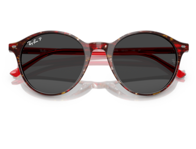 P&auml;ikeseprillid Ray-Ban Bernard Transparent Shade Fantasy Red Polarized Black M