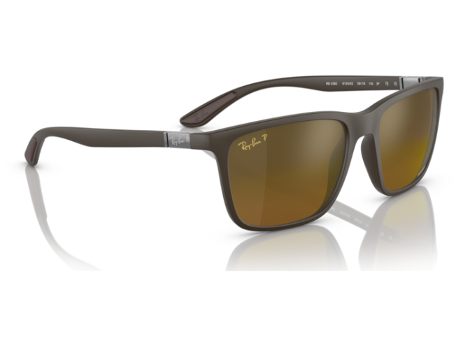 P&auml;ikeseprillid Ray-Ban 0RB4385 Brown Gold & Brown Polarised+