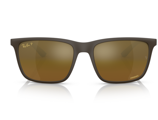 P&auml;ikeseprillid Ray-Ban 0RB4385 Brown Gold & Brown Polarised+