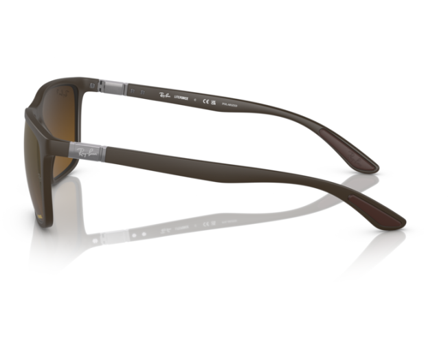 P&auml;ikeseprillid Ray-Ban 0RB4385 Brown Gold & Brown Polarised+