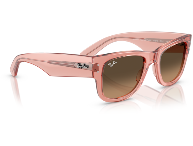 P&auml;ikeseprillid Ray-Ban Mega Wayfarer Transparent Pink Light Brown Gradient Black