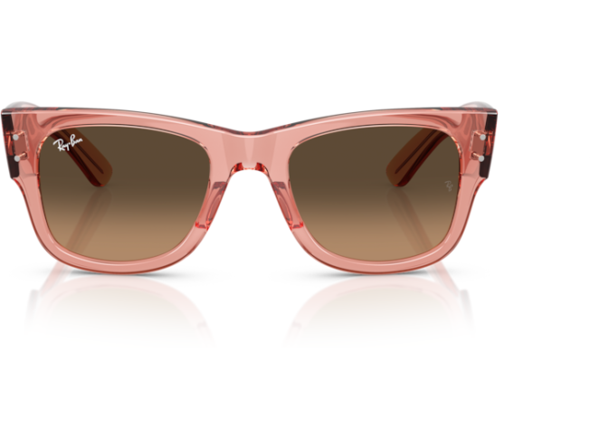 P&auml;ikeseprillid Ray-Ban Mega Wayfarer Transparent Pink Light Brown Gradient Black