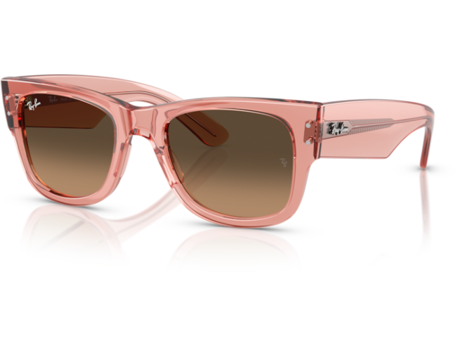 P&auml;ikeseprillid Ray-Ban Mega Wayfarer Transparent Pink Light Brown Gradient Black