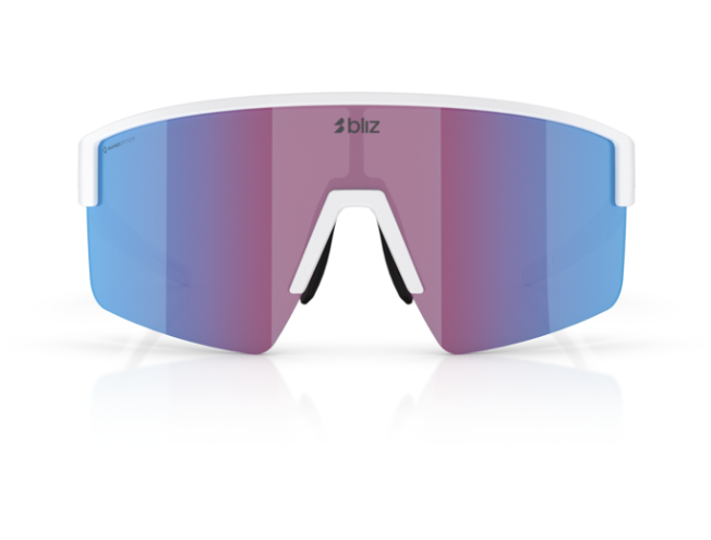 P&auml;ikeseprillid Bliz P004 Matte White Rose Violet Blue Mirror