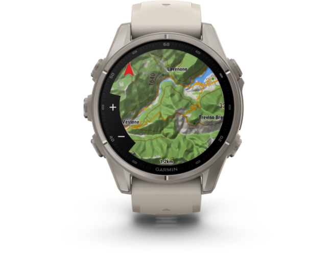 Spordikell Garmin fenix 9 43mm Standard - Titanium with Fog Grey Silicone Band