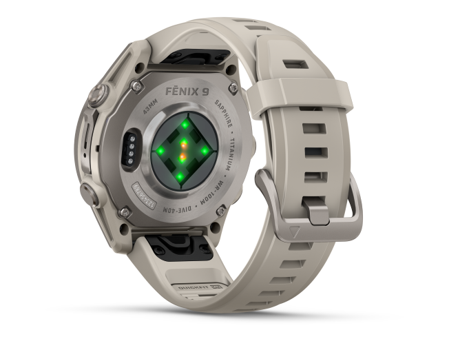 Spordikell Garmin fenix 9 43mm Standard - Titanium with Fog Grey Silicone Band