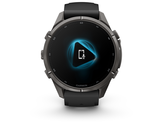 Spordikell Garmin fenix 9 43mm Pro inReach - Carbon Gray DLC Titanium with Black/Pebble Grey Silicone Band