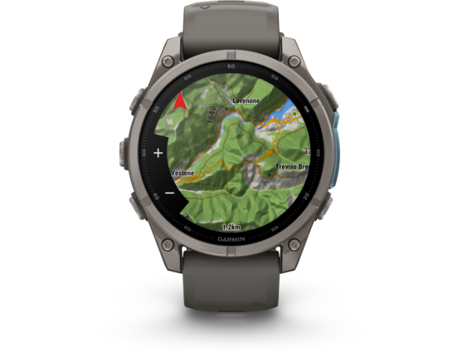 Spordikell Garmin fenix 9 47mm Standard - Titanium with Pebble Grey Silicone Band