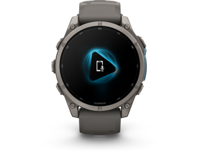 Spordikell Garmin fenix 9 47mm Standard - Titanium with Pebble Grey Silicone Band