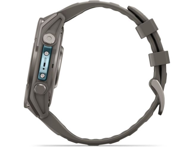 Spordikell Garmin fenix 9 47mm Standard - Titanium with Pebble Grey Silicone Band