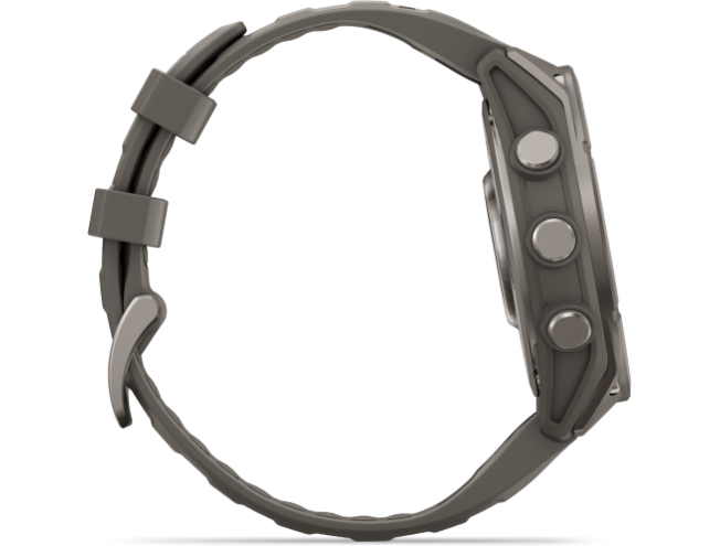 Spordikell Garmin fenix 9 47mm Standard - Titanium with Pebble Grey Silicone Band