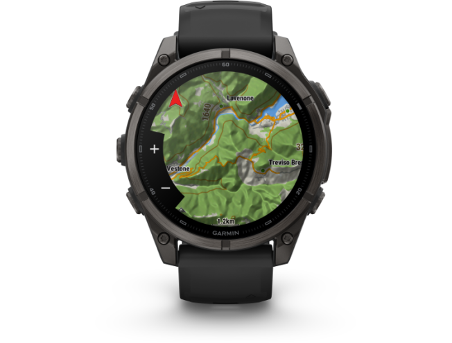 Spordikell Garmin fenix 9 47mm Standard - Carbon Grey DLC Titanium with Black Silicone Band