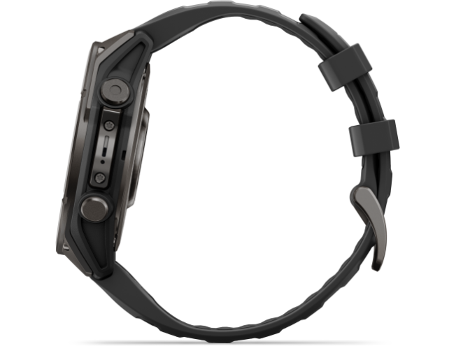 Spordikell Garmin fenix 9 47mm Standard - Carbon Grey DLC Titanium with Black Silicone Band