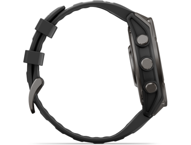 Spordikell Garmin fenix 9 47mm Standard - Carbon Grey DLC Titanium with Black Silicone Band