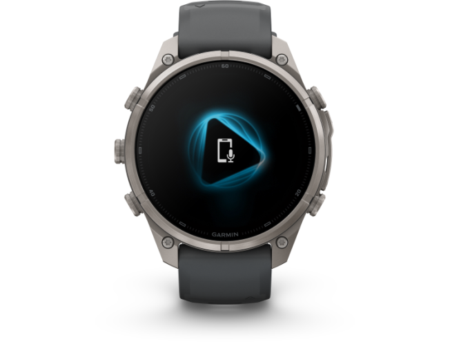 Spordikell Garmin fenix 9 47mm Pro - Titanium with Graphite/Black Silicone Band